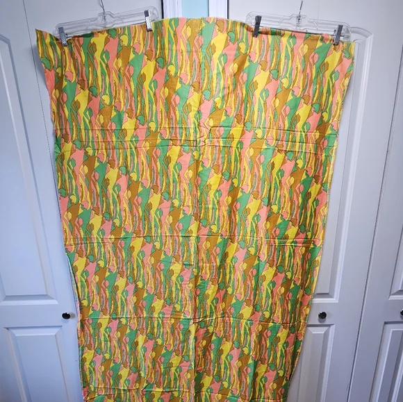 1960s vintage Psychedelic Fabric novelty figural - Picture 1 of 5